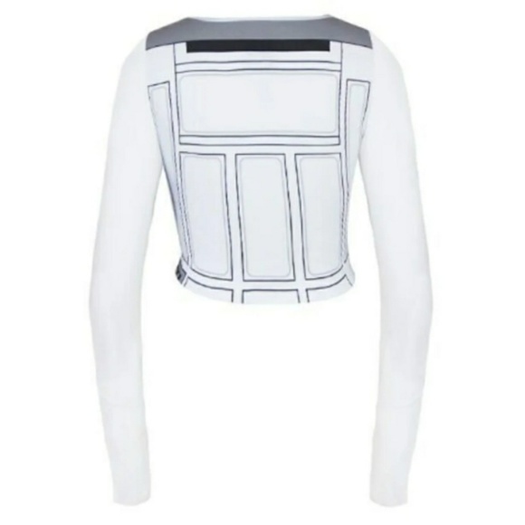 New star wars r2d2 long sleeve crop top - Picture 2 of 6